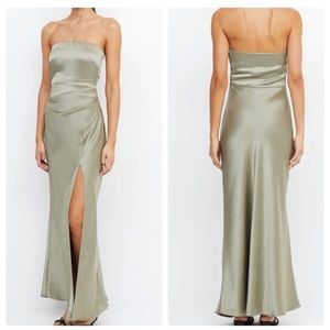 Bec & Bridge The Dreamer Strapless Dress in Sage